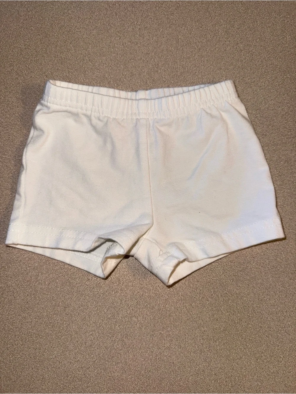 Carter’s Baby Girl Tumbling Shorts Size 3 months White
